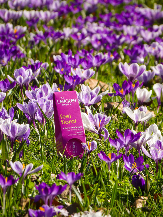 Deodorant in flowers