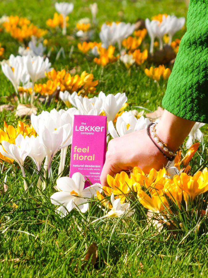 Deodorant in flowers