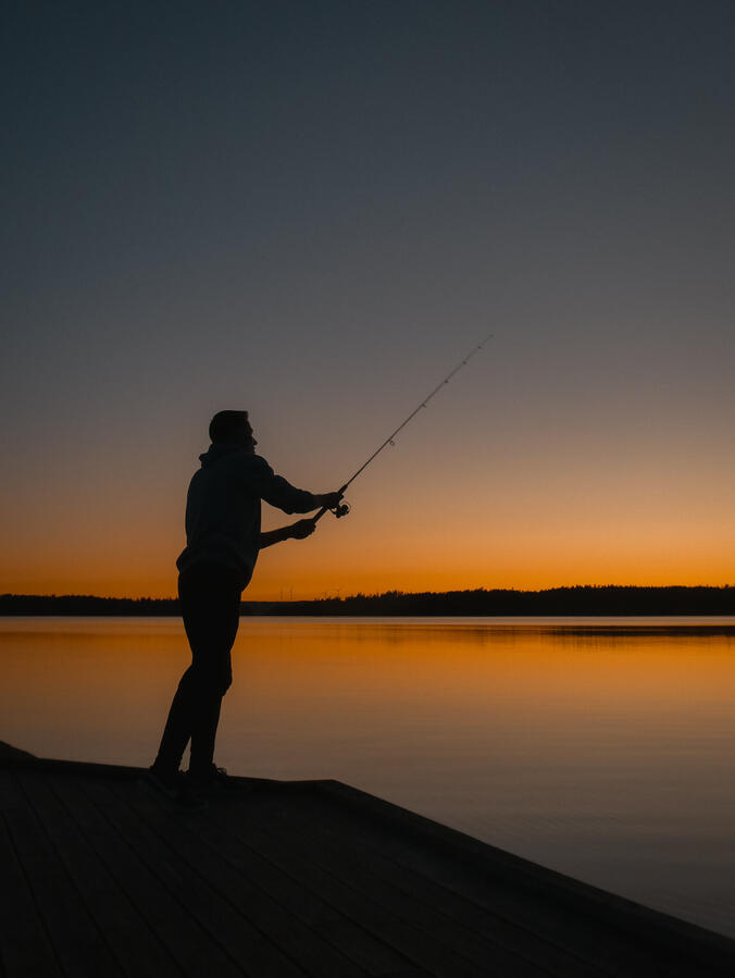Sunset fishing