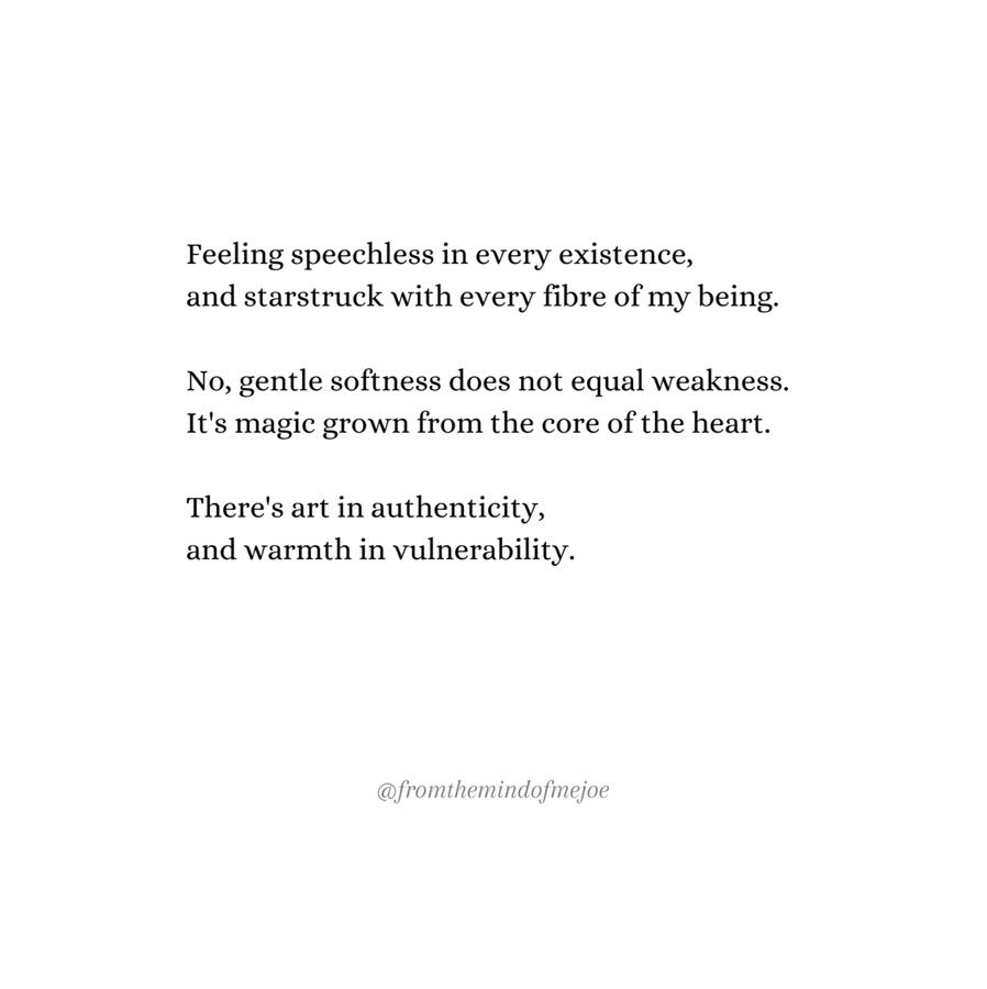 Authentic and vulnerable