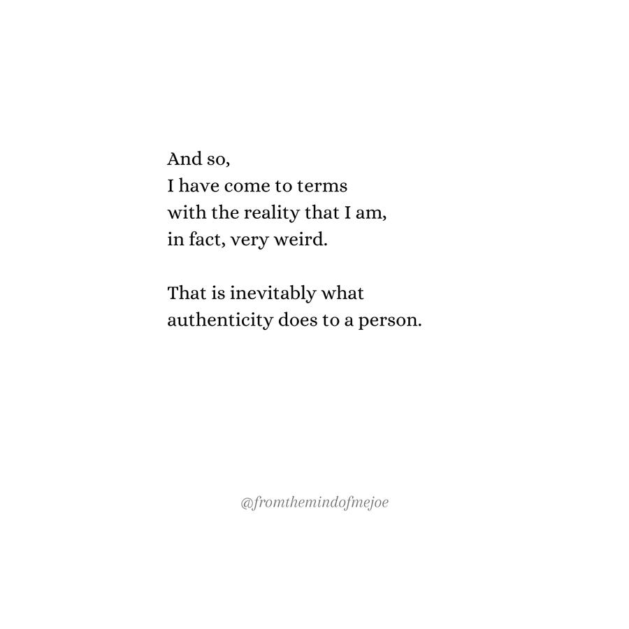 Inevitable authenticity
