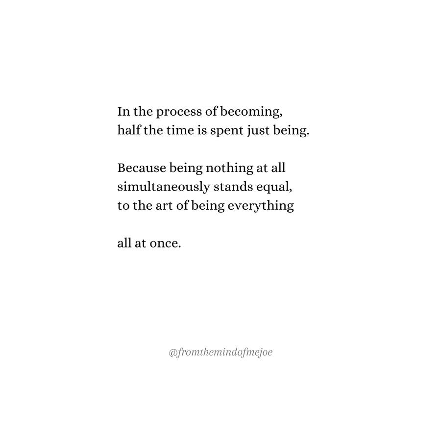Nothing or everything Nothing or everything