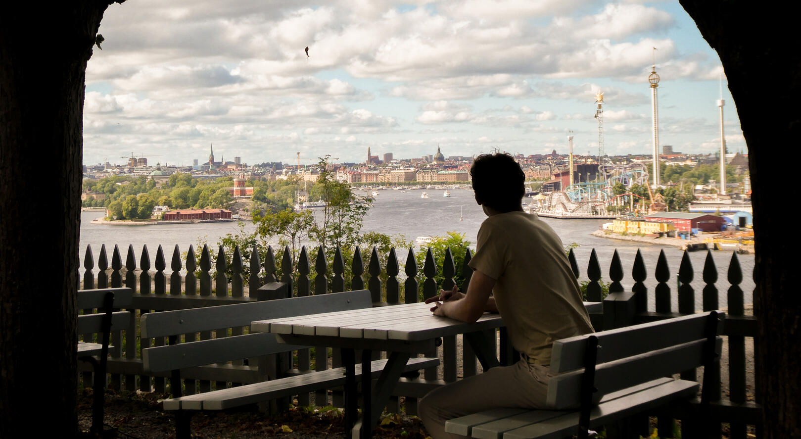 Fåfängan, Stockholm Viewpoint in central Stockholm overlooking Gröna Lund amusement themepark